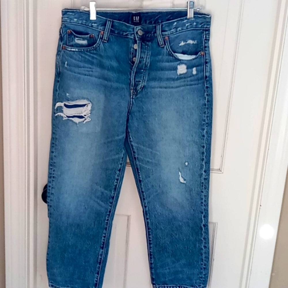 GAP high rise boyfriend jeans
